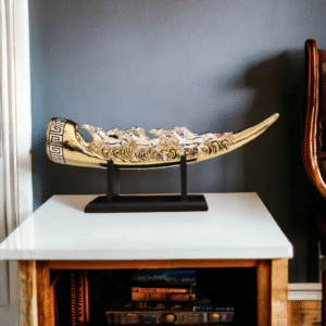 Running Horses on Elephant Tusk